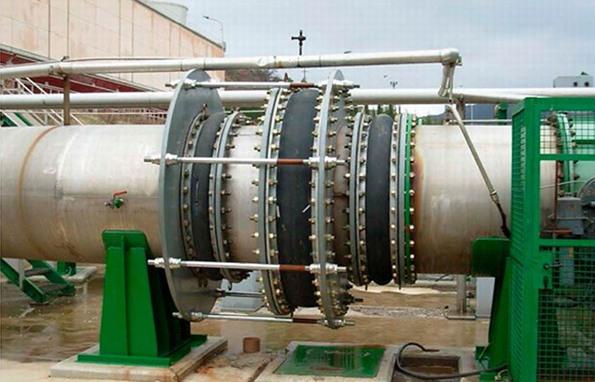“内蒙古大唐托克托发电有限责任公司”循环水系统-非标橡胶接头使用现场